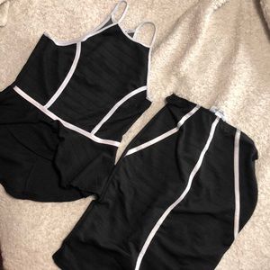 Matching top and pencil skirt